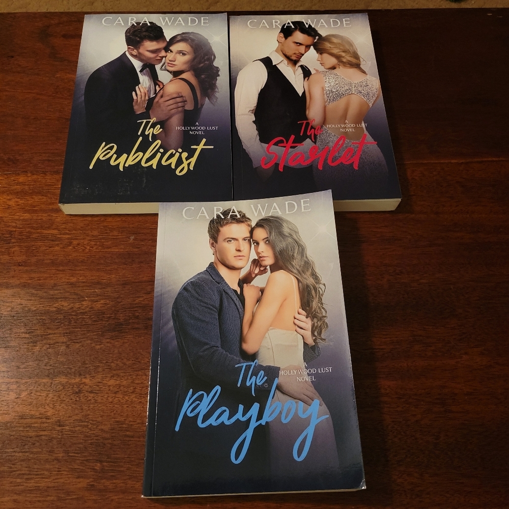 Hollywood Lust Complete Series by Cara Wade Paperback Romance Books SIGNED